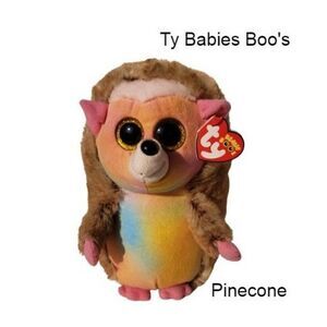 Ty Babies Boo's Buddy Pinecone the Hedgehog 9" Stuffed Plush Animal